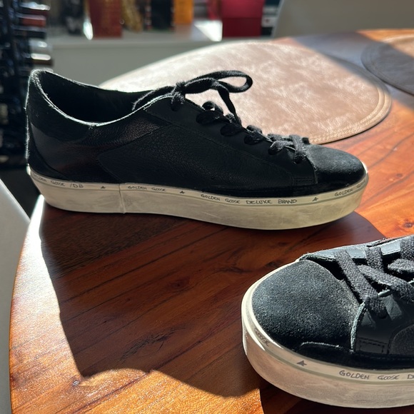 Black Low Top Golden Goose Sneakers - Picture 3 of 5